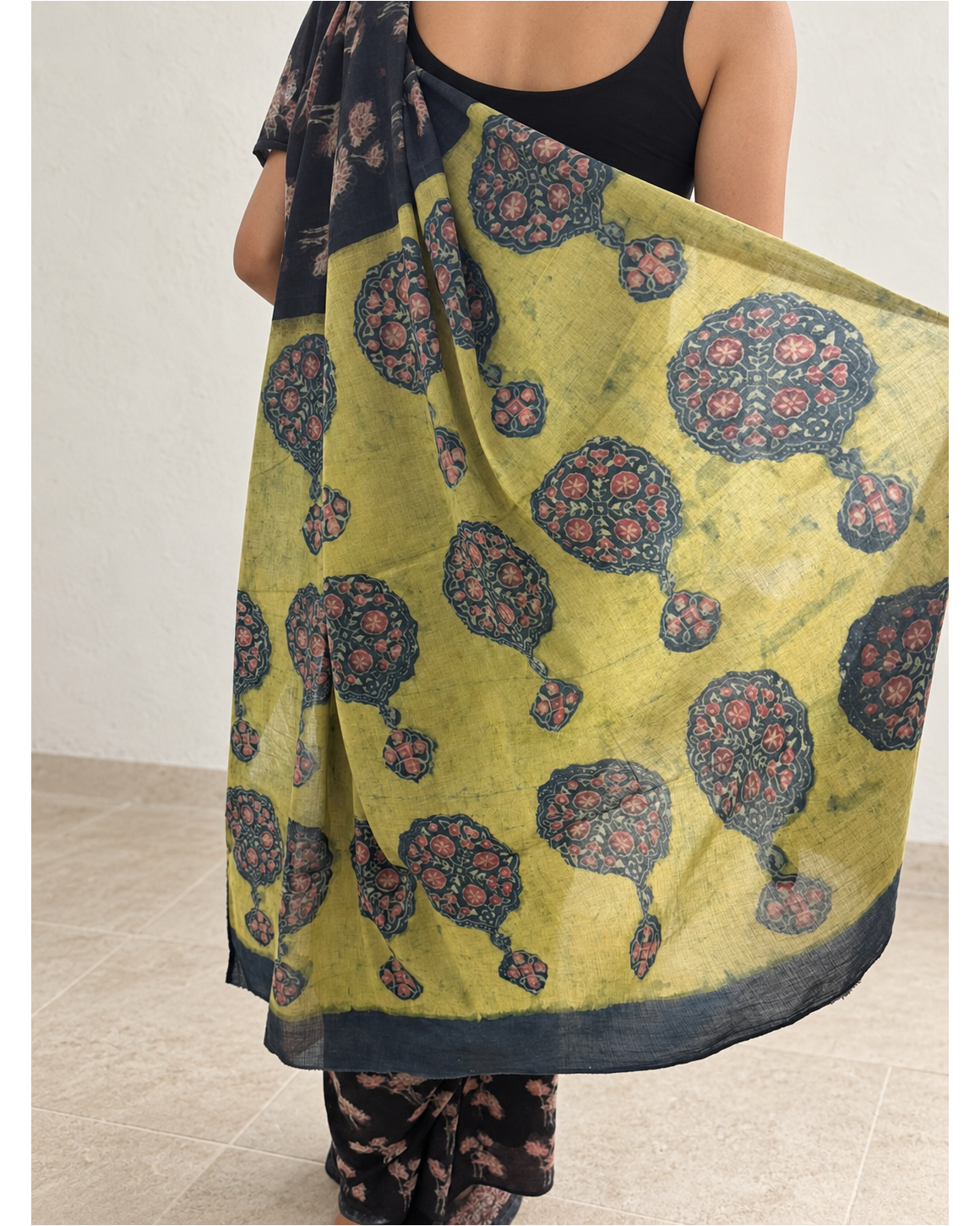 Gulbahar saree, pallu detail
