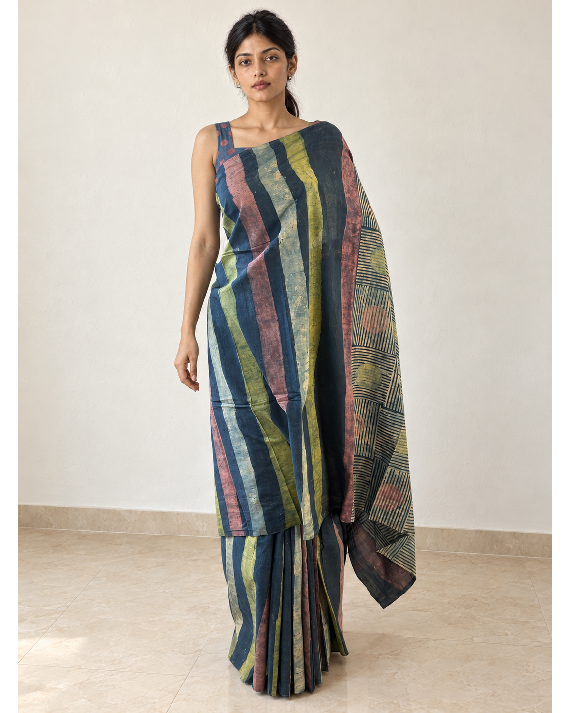 Rekhika saree, straight front