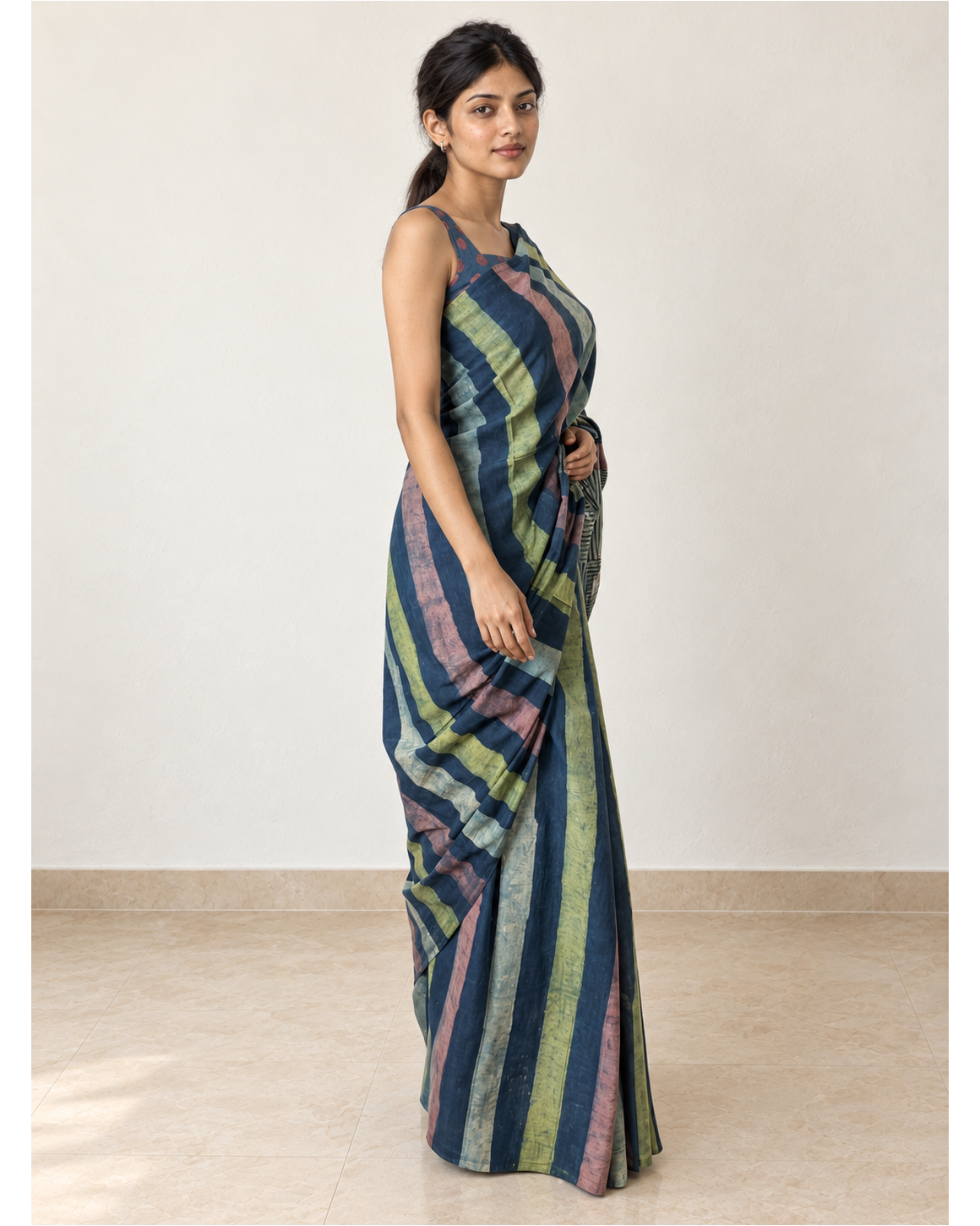Rekhika saree, side drape