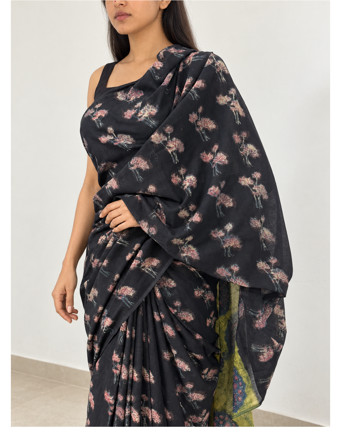 Gulbahar saree, drape detail