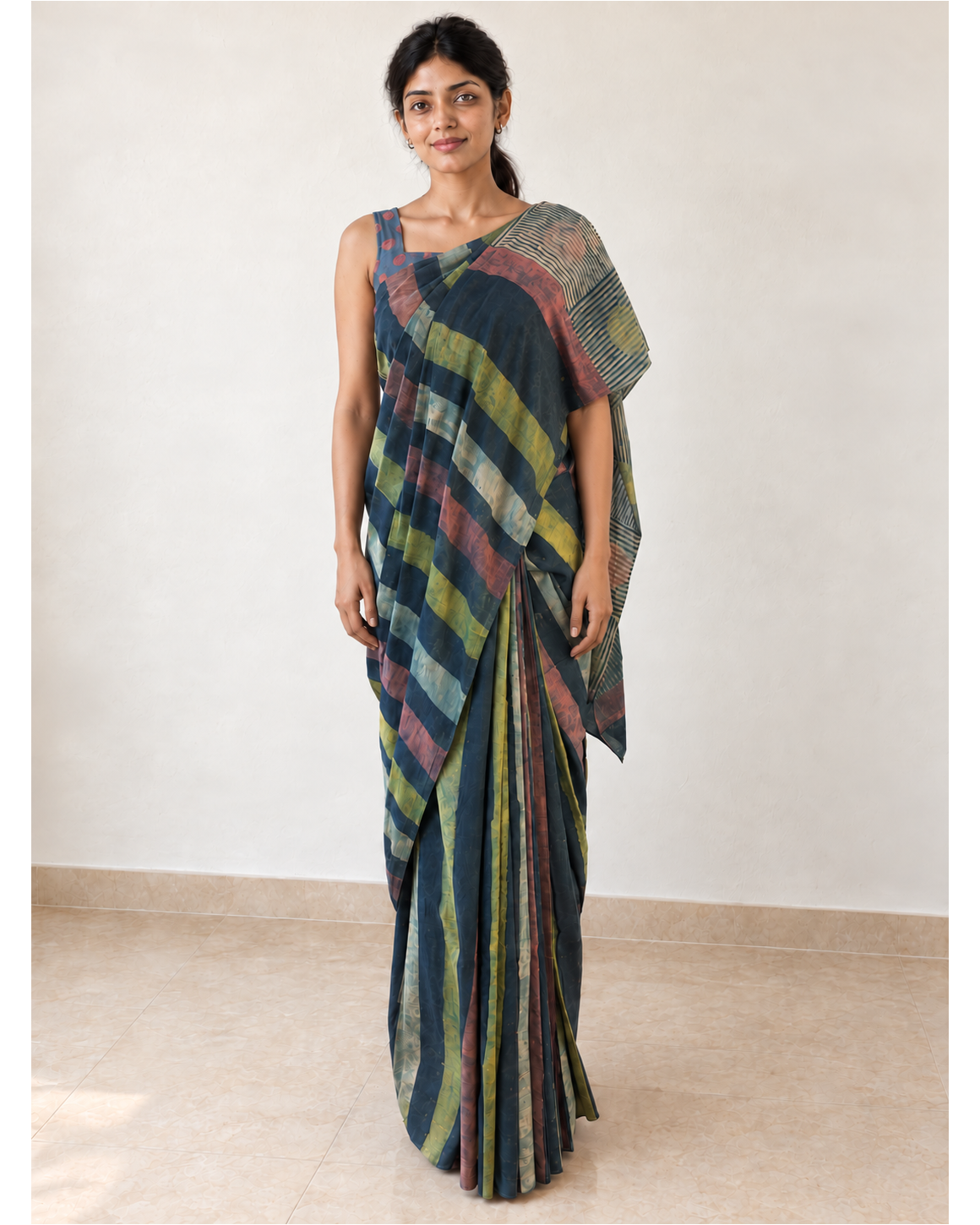 Rekhika saree, front drape
